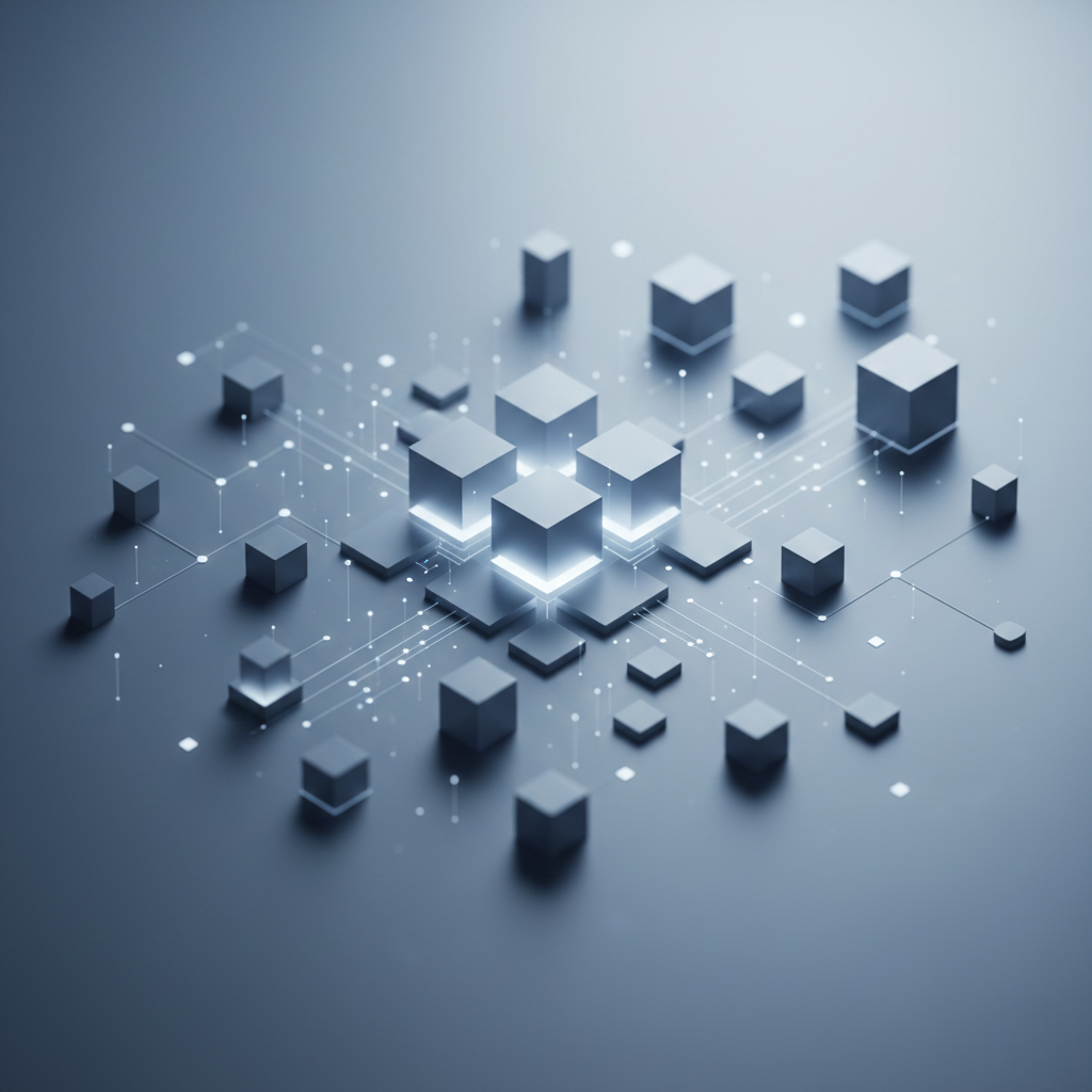 Abstrakte Darstellung vernetzter Strukturen als Symbol für KI-Beratung, Prozessstruktur und Digitalisierung in Unternehmen. KI Beratung für Unternehmen